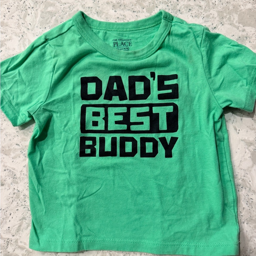 The Children's Place Green Tee - Dad's Best Buddy